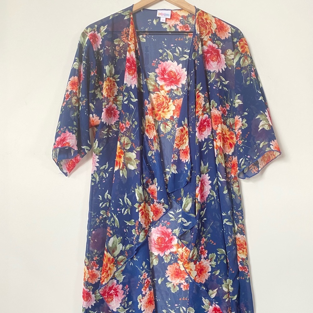 LulaRoe Shirley Floral Kimono,‎ Size S